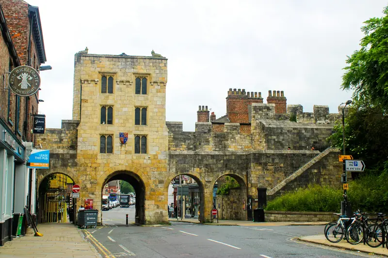 One of York’s medieval bar gates in the city walls
